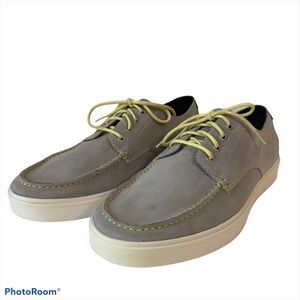 Cole Haan 10M mens Bergen mic Oxford lace up shoes boat suede sneakers gray